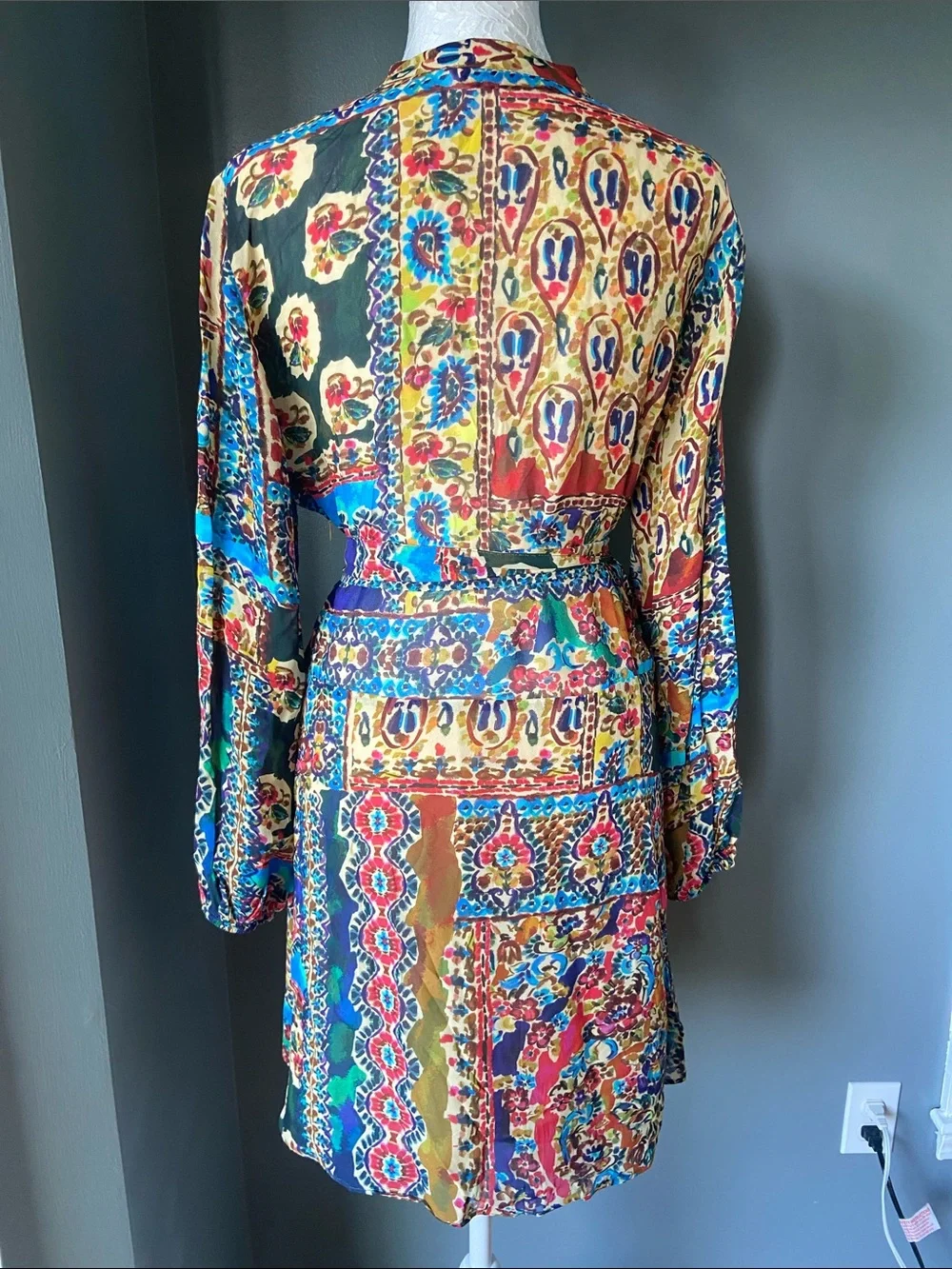 Zara patchwork bohemian dress - Picture 7 of 10